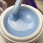 Конструирующий цветной гель с микроблеском, Pudding Gel, Blue, 15 гр 