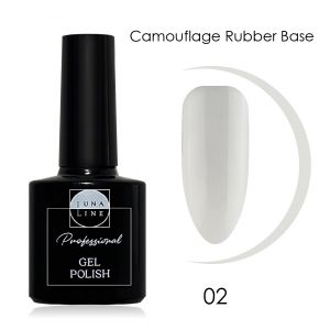 Базовое камуфлирующее покрытие №02 Camouflage Rubber, LunaLine, 10 мл - NOGTISHOP