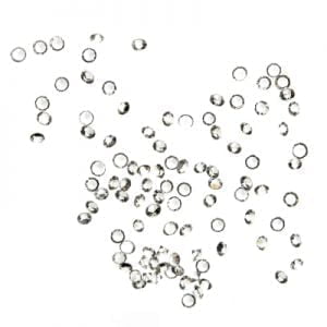 Бриллиантовая крошка в пакете, №01 прозрачн, 1 мм,  80-100 шт, Irisk - NOGTISHOP
