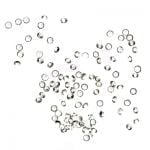Бриллиантовая крошка в пакете, №01 прозрачн, 1 мм,  80-100 шт, Irisk