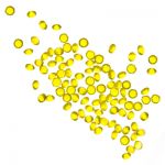 Бриллиантовая крошка в пакете, №03 жёлтая, 80-100 шт, Irisk