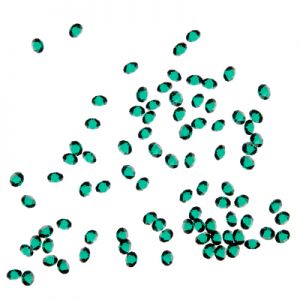 Бриллиантовая крошка в пакете, №09 зеленая, 80-100 шт, Irisk - NOGTISHOP