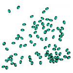 Бриллиантовая крошка в пакете, №09 зеленая, 80-100 шт, Irisk