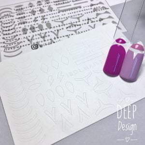 Трафарет для "DEEP DESIGN" Ib.Di Nails №07