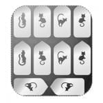 Трафареты для дизайна ногтей IRISK, серебро №82