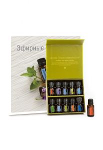 Семейный набор эфирных масел + Slim & Sassy doTERRA, 10 шт по 5 мл + справочник - NOGTISHOP