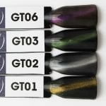 Гель-лак топ "Кошачий глаз" Зеленый GT03 Nogtika Gel Polish Top, 5 мл