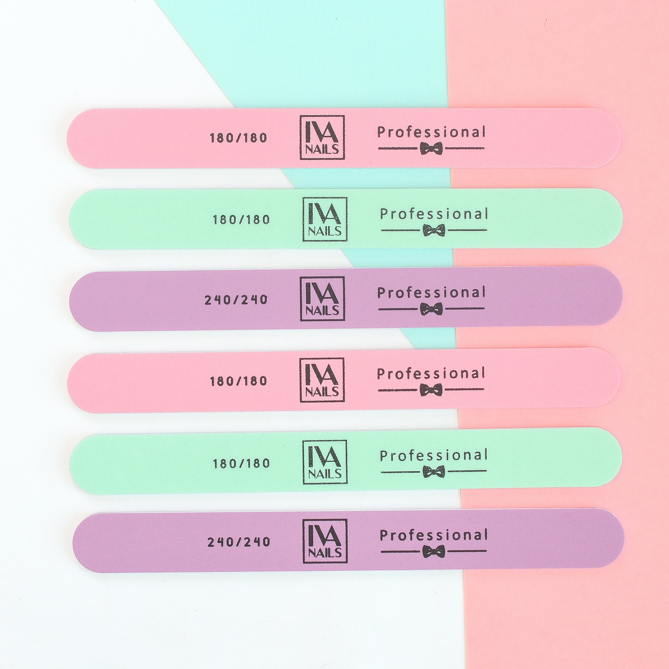 Пилка "Овал" Сиреневая 240/240 IVA Nails - NOGTISHOP