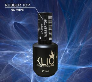 Rubber top no Wipe KLIO топ каучуковый без липкого слоя высокой вязкости, 15 мл  - NOGTISHOP