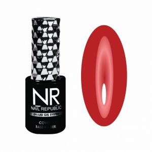 LADY IN RED №90 цветная база, 15 мл. Nail Republic - NOGTISHOP