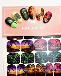 Naildress Slider Design №32 Тропический закат