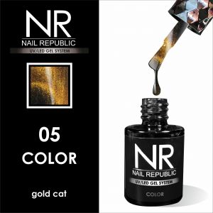 Гель-лак Кошачий глаз Cat №05 Nail Republic, 10 мл  - NOGTISHOP