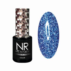 Гель-лак Flash 07 Синий, Nail Republic, 10 мл - NOGTISHOP