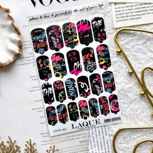 Пленки LAQUE NAIL WRAPS №1 - NOGTISHOP