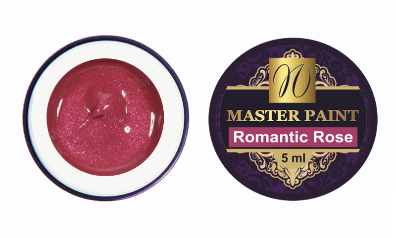 Гелевая краска Master Paint Romantic Rose S20, 5 мл - NOGTISHOP