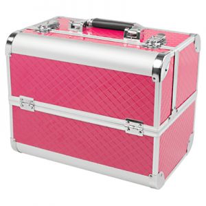 Кейс (чемодан) профессиональный «Irisk professional» Розовый ромб (27х21х32) №3 - NOGTISHOP