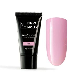 Акригель Holy Molly PINK 30 гр.  - NOGTISHOP