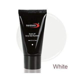 Акригель в тюбике White 30 мл   - NOGTISHOP