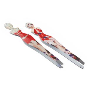 EC RP 024-2 пинцет фигурный с рисунком "Девушка" - NOGTISHOP