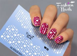 Слайдер дизайн White W15 FashionNails - NOGTISHOP