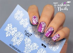 Слайдер дизайн White W20 FashionNails - NOGTISHOP