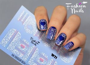 Слайдер дизайн White W21 FashionNails - NOGTISHOP