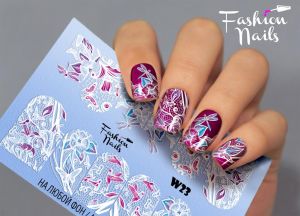 Слайдер дизайн White W23 FashionNails - NOGTISHOP