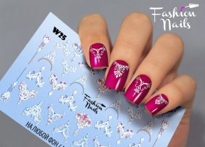 Слайдер дизайн White W25 FashionNails - NOGTISHOP