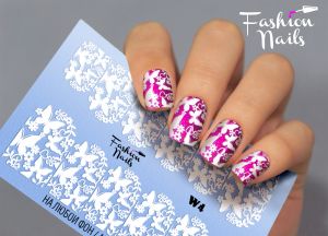 Слайдер дизайн White W04 FashionNails - NOGTISHOP