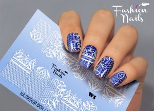 Слайдер дизайн White W05 FashionNails - NOGTISHOP