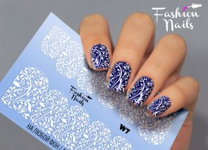 Слайдер дизайн White W07 FashionNails - NOGTISHOP