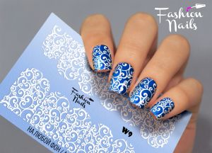 Слайдер дизайн White W09 FashionNails - NOGTISHOP