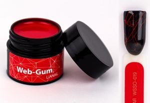 Гель-краска Web-Gum Lianail Паутинка Красный WSSO-019, 5 мл 