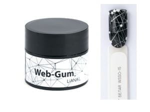 Гель-краска Web-Gum Lianail Паутинка Белая WSSO-015, 5 мл 