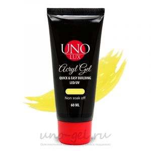 AcrylGel "Uno Lux", Neon Yellow, 60 ml.  - NOGTISHOP