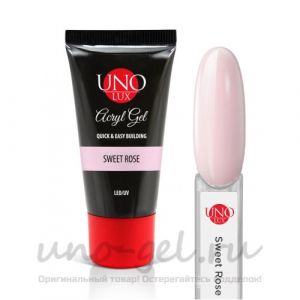 AcrylGel "Uno Lux", Sweet Rose, 30 ml. - NOGTISHOP