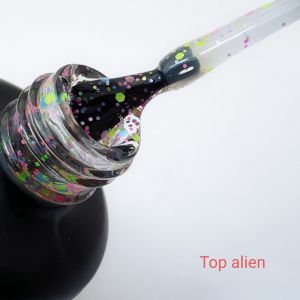 Топ VENZEL Alien (с цветными шестигранниками), 15 мл - NOGTISHOP