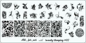 Пластина Arti for you with Swanky Stamping № 02