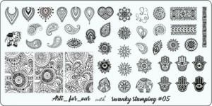 Пластина Arti for you with Swanky Stamping № 05