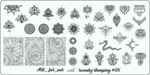 Пластина Arti for you with Swanky Stamping № 06