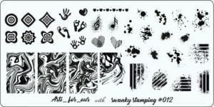 Пластина Arti for you with Swanky Stamping № 12