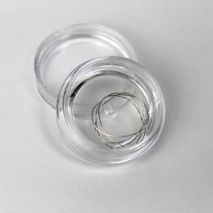 Металлическая нить для дизайна ногтей G52 (серебро), 20 см., Nogtika