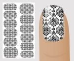 Слайдер для дизайна ногтей, "Черно-белое" №B101 ,  NOGTIKA