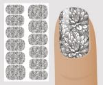 Слайдер для дизайна ногтей, "Черно-белое" №B117 ,  NOGTIKA