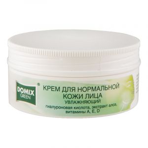 Крем Domix для нормальной кожи лица увлажняющий с гиалуроновой кислотой, экстрактом алоэ, 75 мл - NOGTISHOP