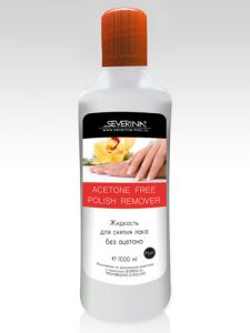 Жидкость для снятия лака без ацетона 1000 мл, Северина.