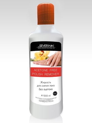 Жидкость для снятия лака без ацетона 1000 мл, Северина.