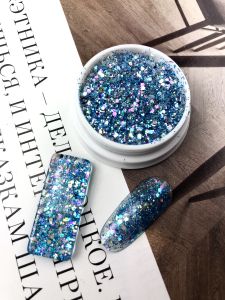 Глиттер CONFETTY BLUE - NOGTISHOP