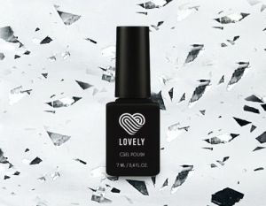 Топ без липкого слоя Lovely с кусочками серебряной фольги "Silver Foil", 7 ml - NOGTISHOP