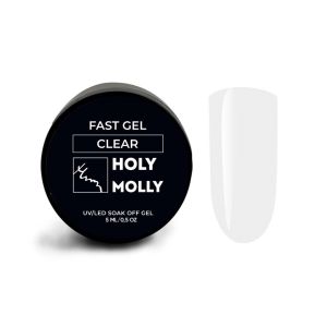 Fast gel Holy Molly CLEAR 5 мл  - NOGTISHOP